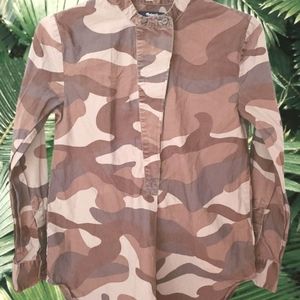 Madewell camo long sleeve shirt Sz XS